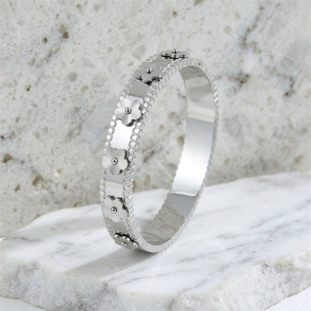 Lush Bloom Flower Bangle