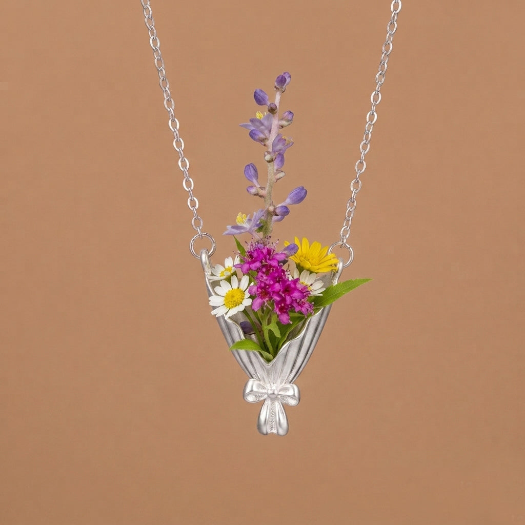 Bloom Anywhere | Tiny Bouquet Necklace