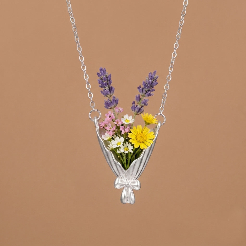Bloom Anywhere | Tiny Bouquet Necklace