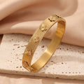 Lush Bloom Flower Bangle
