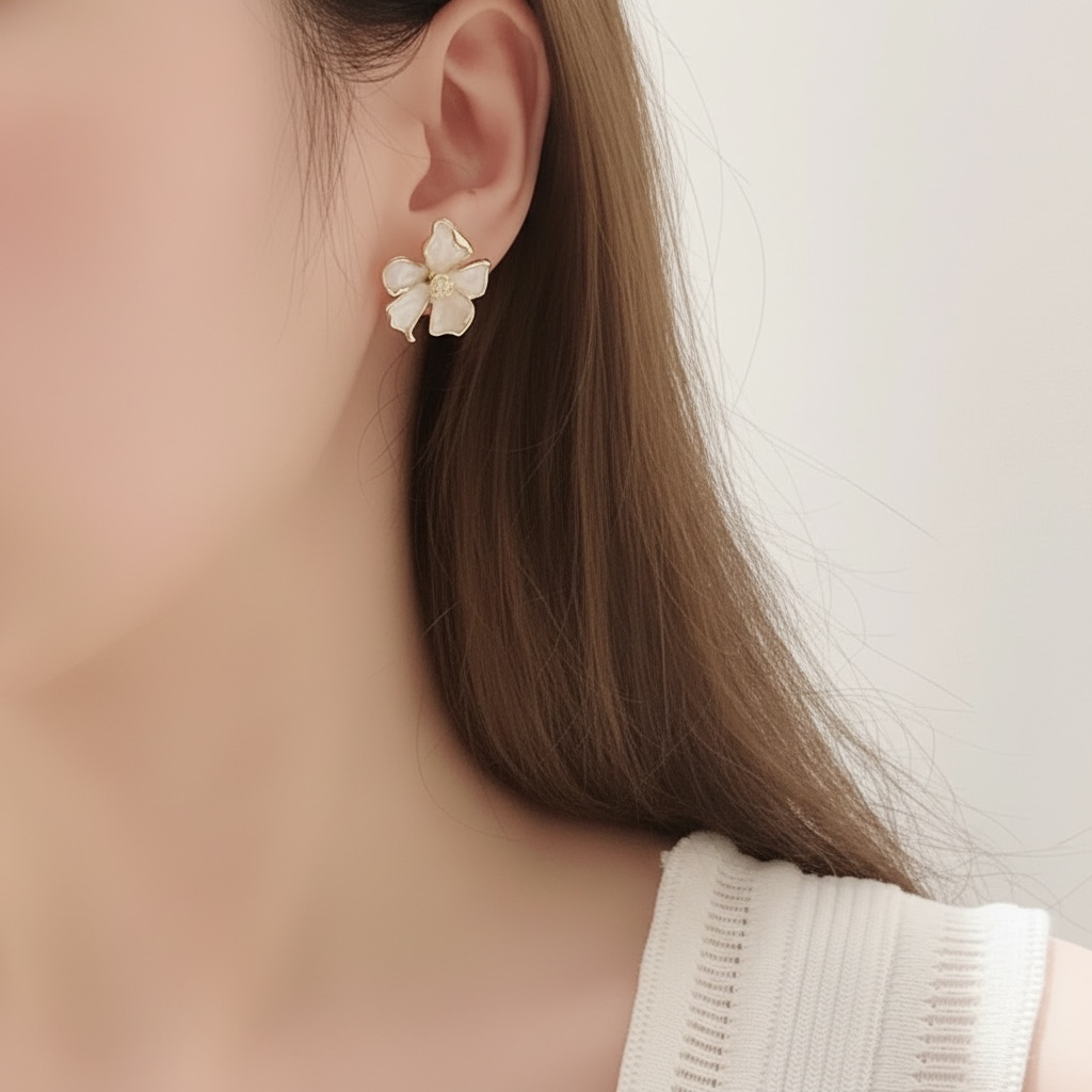 Ethereal Bloom Floral Earrings