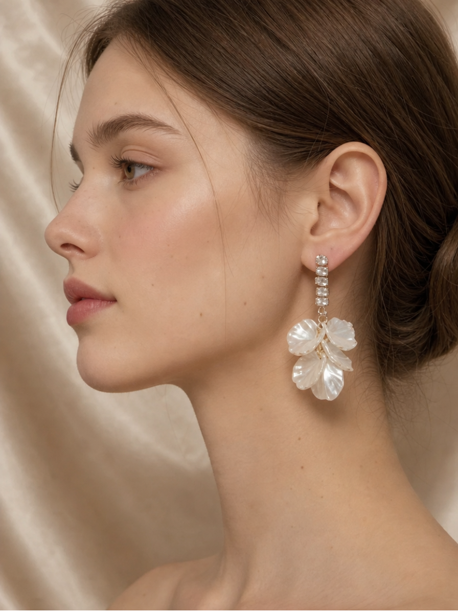 The Petal Breeze Drop Earrings