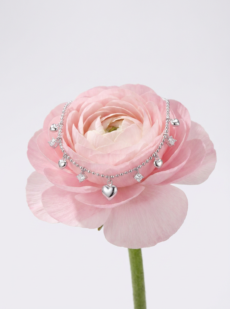 316L Dancing Hearts Bracelet
