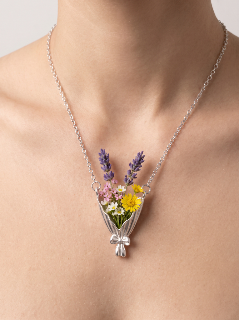 Bloom Anywhere | Tiny Bouquet Necklace