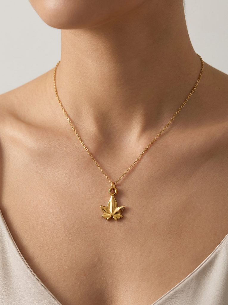 The Aurelia Autumn Leaf Pendant Necklace