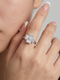 Silver Four-Leaf Clover Fidget Ring