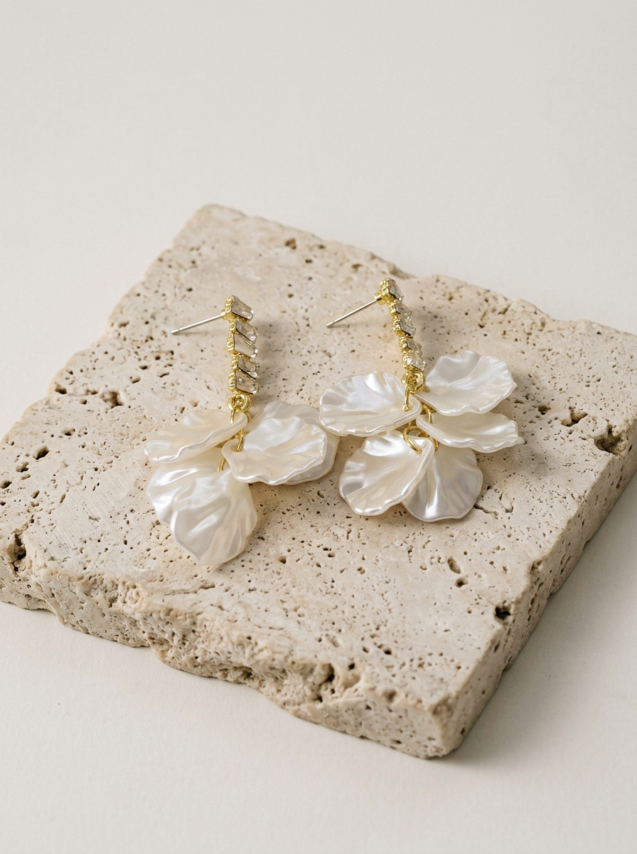 The Petal Breeze Drop Earrings